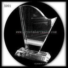 Blanc cristal Award de la meilleure gravure Laser